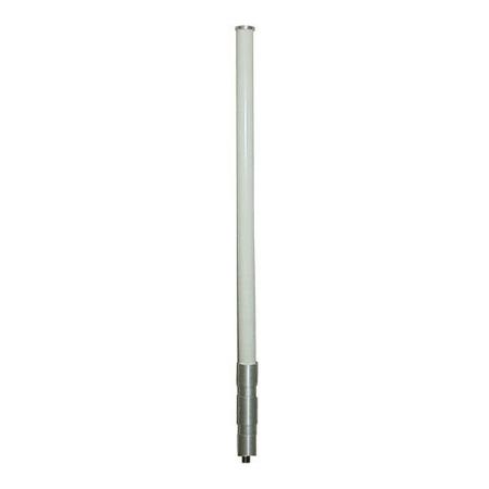 460 - 470 MHz Unity Gain Fiberglass Base Station Omni Antenna with N Male in White