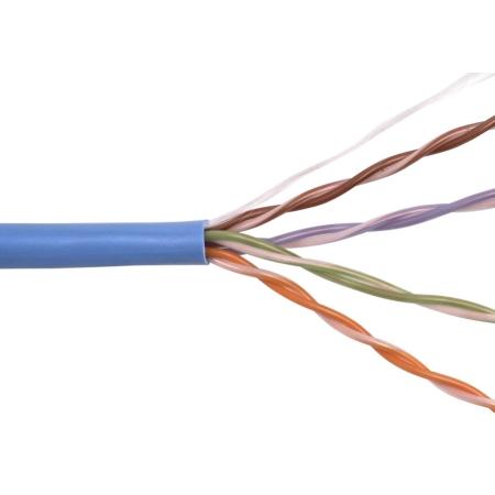 24ga 4 Pair UTP CAT5E Plenum (Blue)