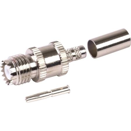 Mini-UHF Female Crimp Connector for RG-142/U and RG-55/U