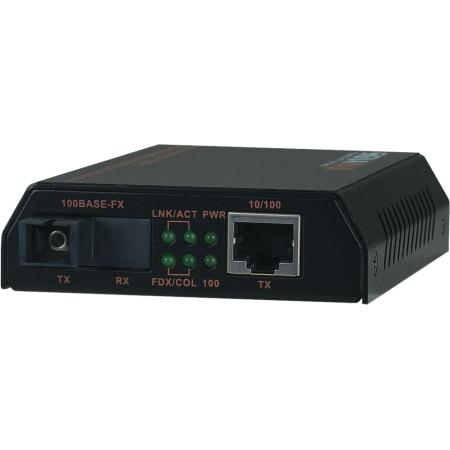 10/100BT/TX to 100BaseFX Single Fiber Converter