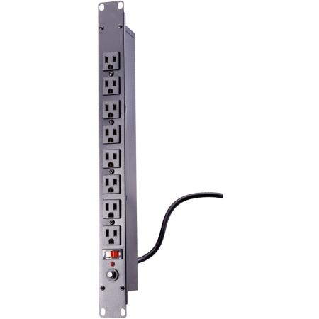 Rackmount Power Outlet Strip - 15A Front-Facing