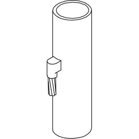 Cable to 1-1/4-4 in Vert Pipe, #2 Solid