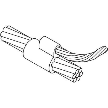 Parallel Connection, 4/0 Stranded to #2 Solid