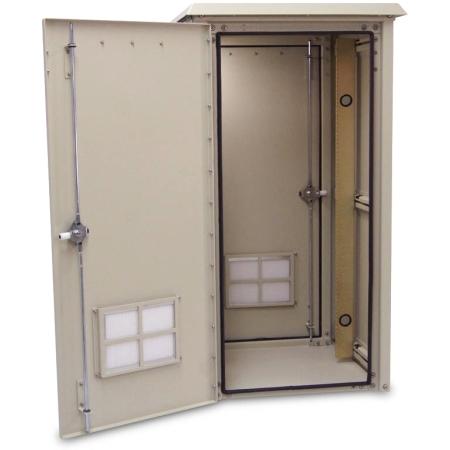 50Hx25Wx25D in (1) Bay Outdoor Cabinet Cream