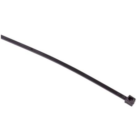 Cable Tie,7-1/2" x3/16",Black, 50 lb./ 100 pk