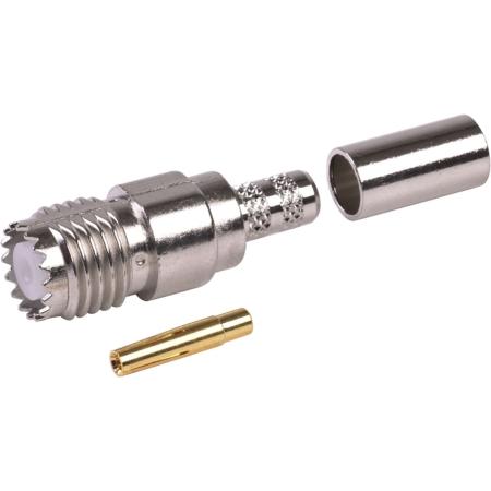 MiniUHF Female Crimp-RG58