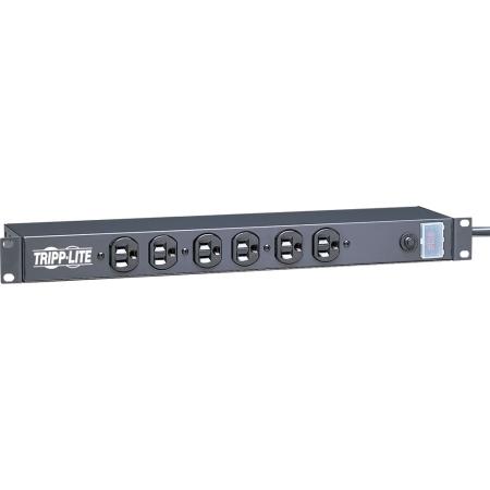 Rack Powerstrip, 6 Front Outlets