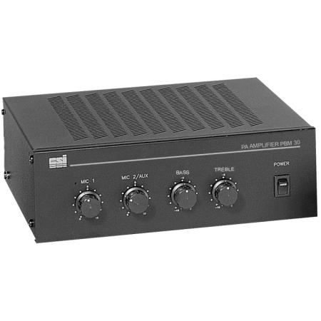 PA Amplifier, 30W, bass/treble controls