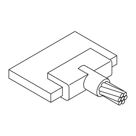 Cable to 1/4 x 1.5 in and Wider Busbar, 4/0 Stranded Cable