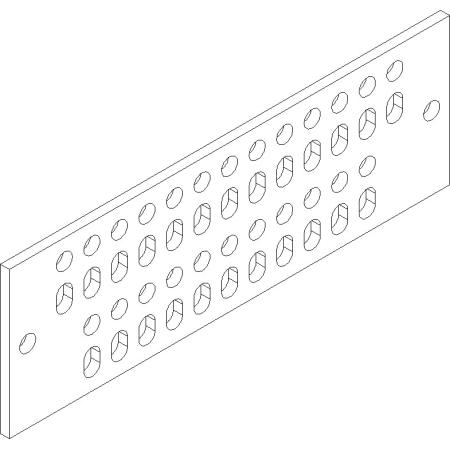 1/4"x4"x12" Ground Bar w/o hardware