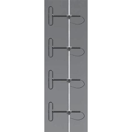 300 - 360 MHz 6 - 9 dBd 4 Element Dipole Array Antenna with N Male Connector