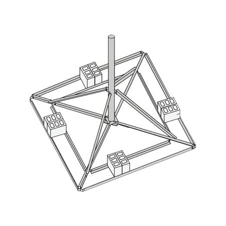 Ballast Roof Mount-36 in