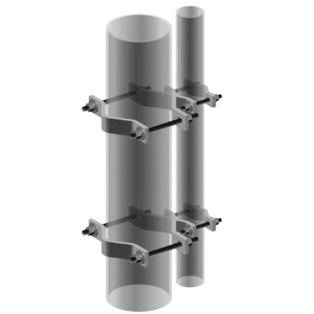 Tapered Pipe-to-Pipe Adapter for 1-1/2 to 3-1/2 in OD Pipe to 4 to 9 in OD Pipe