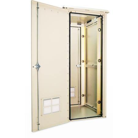 62Hx25Wx34D in (1) Bay Outdoor Cabinet Cream