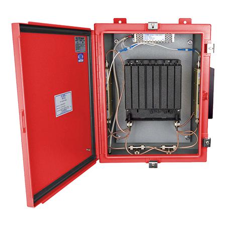 440 - 512 MHz 60 dB Bi-Directional Amplifier in Red NEMA 4 Enclosure
