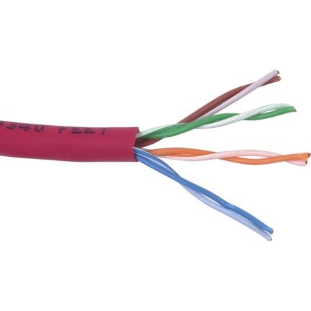 24ga 4pr UTP CAT5e -1000ft (red)