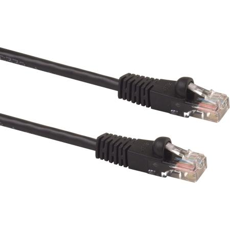 7ft Cat-5e Black Indoor RJ45M-RJ45 Male