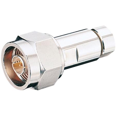 N Male Straight Connector for 1/4 in HELIAX® Superflexible FSJ1-50A Cable