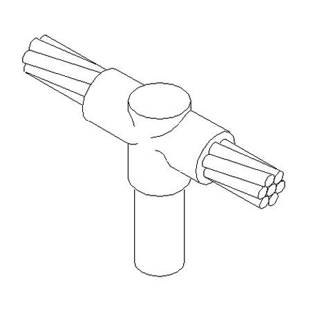 Cable to Ground Rod, #2 Solid to 5/8" rod