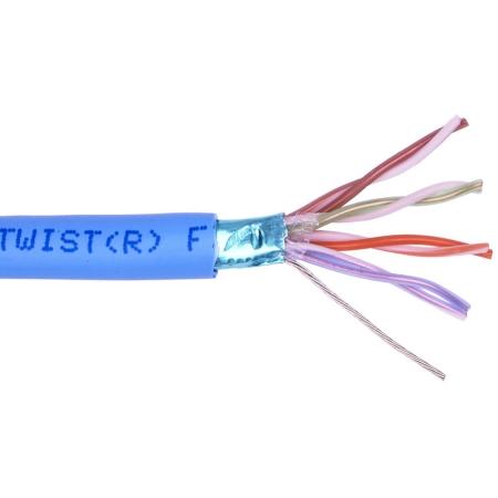 24ga 4 Pair UTP CAT5E Plenum/UV, 1000ft, (Blue)