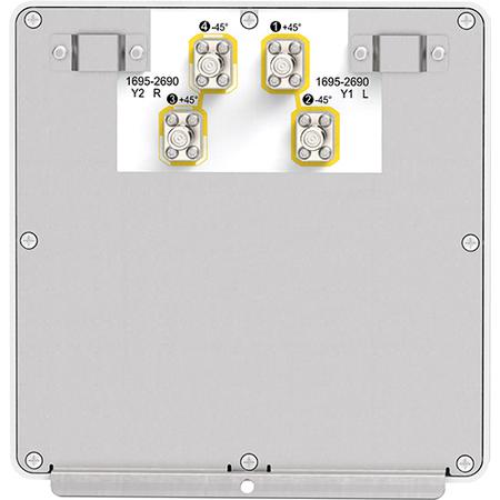 4x 1695 - 2690 MHz Outdoor Small Cell Antenna with Fixed Electrical Tilt