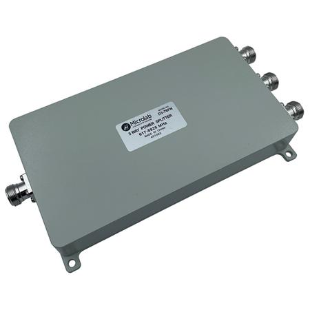 617 - 5925 MHz 50 W -153 dBc Three-Way In-line Splitter with N Female Connectors