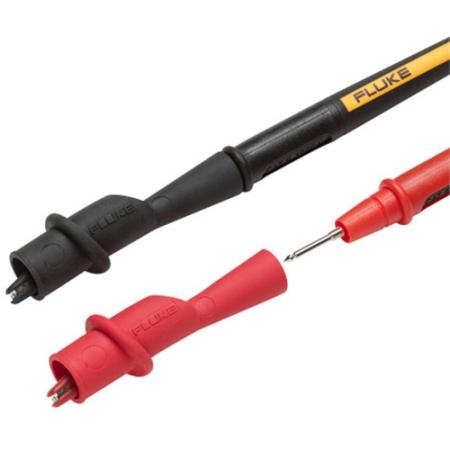 Slide-on alligator clips (red, black)