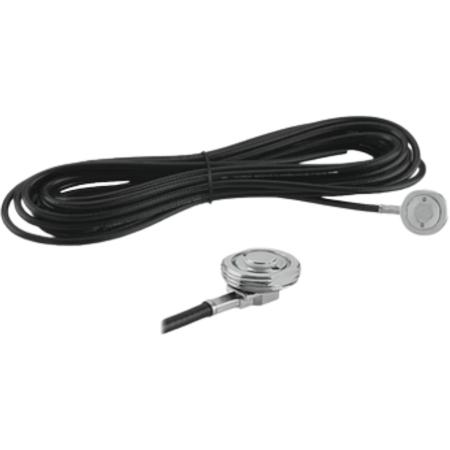 NMO 3/4" Mount with 20' RG58/U cable and Mini UHF male conn.