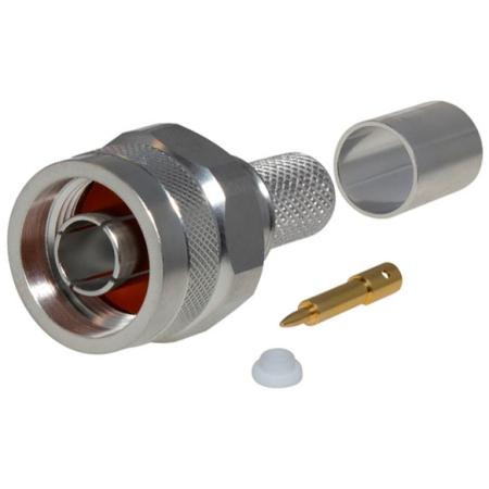 N Male Crimp for LMR®-400, CNT400, 8214, 9913 cables