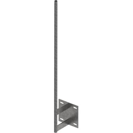 GPS Antenna Wall Mount, 3/4" OD x 48"