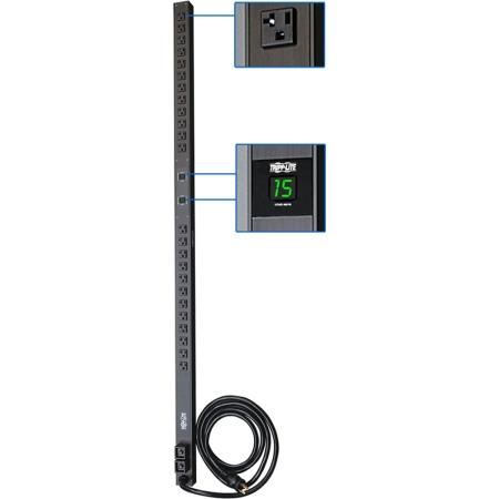 Single-Phase Metered PDU, 30A, 120V, 24 NEMA