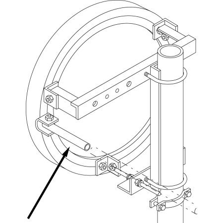 Microwave Dish Face Strut Support