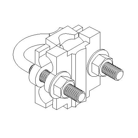 Bonding Clamp. Class II copper. Wire up to 9/16".