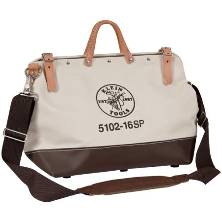 18 inch deluxe canvas tool bag with 13 pockets.