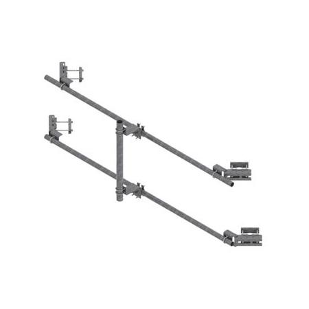 Tower Face Mount with dual 14' x 3-1/2" OD