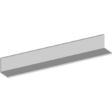 Galvanized Bulk Angle, 2 x 2 x 1/4 in, 20 ft