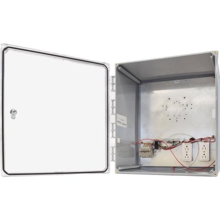 18 x 16 x 10 in NEMA 4X Heated Polycarbonate Enclosure