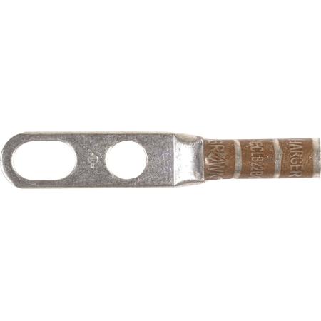 #2 2-hole slot lng barrel 3/8" Brn