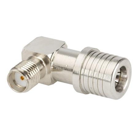SMA Female to QMA Male Right Angle Adapter