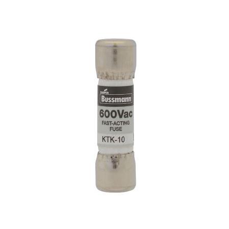 10 Amp Black KTK 600 Volt Fuse