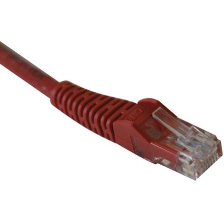 10' Cat5e 350MHz Snagless Patch Cord RJ45 M/M Red