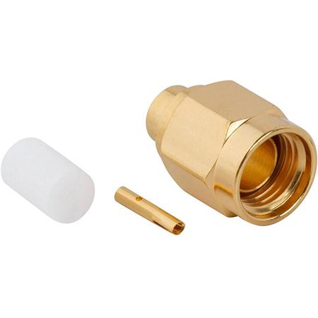 SMA Straight Solder Plug for .141 Semi-Rigid