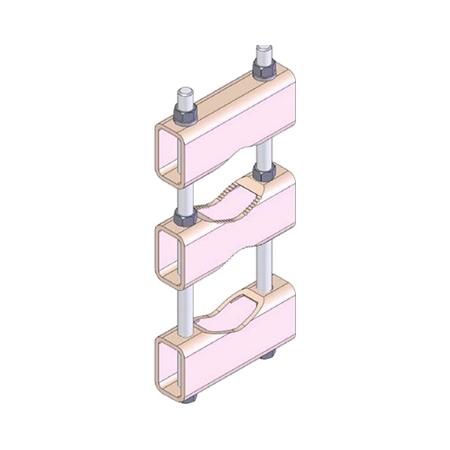 Clamp Assembly Pipe Parallel to Pipe