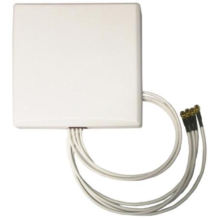 2.4 - 5 GHz 6 dBi Wi-Fi Directional Antenna with 4 RPSMA Male Connectors