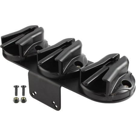 Console Triple Microphone Clip Base with Bracket