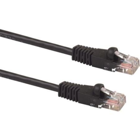 50ft Cat-5e Black Indoor RJ45M-RJ45 Male