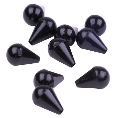 Rod Tips, Non-Tapered, Black, 10 Pack