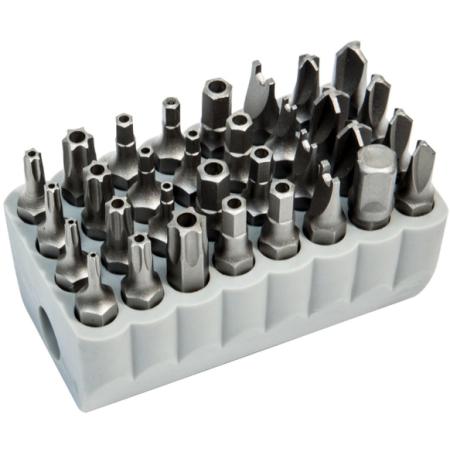 32-piece tamperproof bit set.