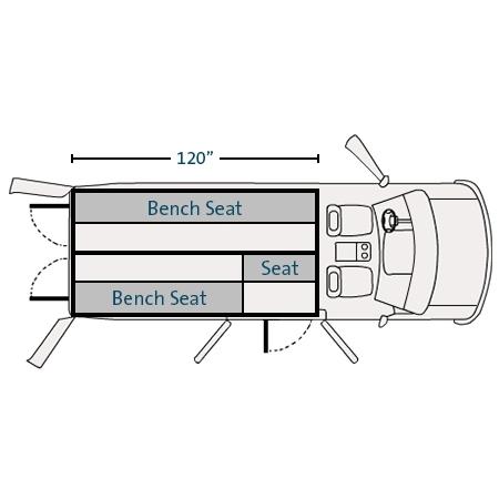 Prisoner Transport Insert for '15-'19 Ford Transit