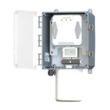 12 x 10 x 6 in NEMA 4X Single Line PoE Heated Polycarbonate Enclosure with Integrated Omni Antenna